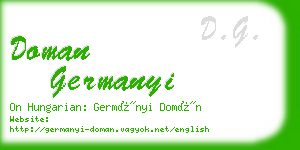 doman germanyi business card